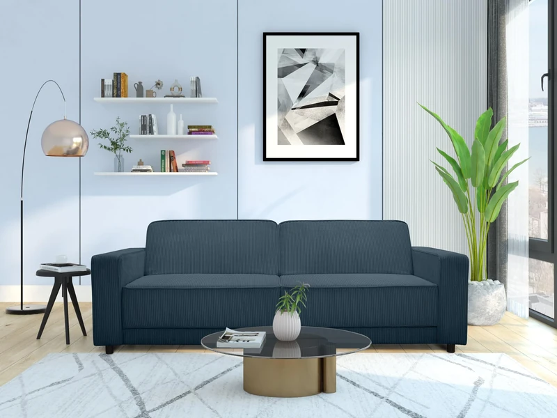 Allie 3S Sofabed Blue Corduroy