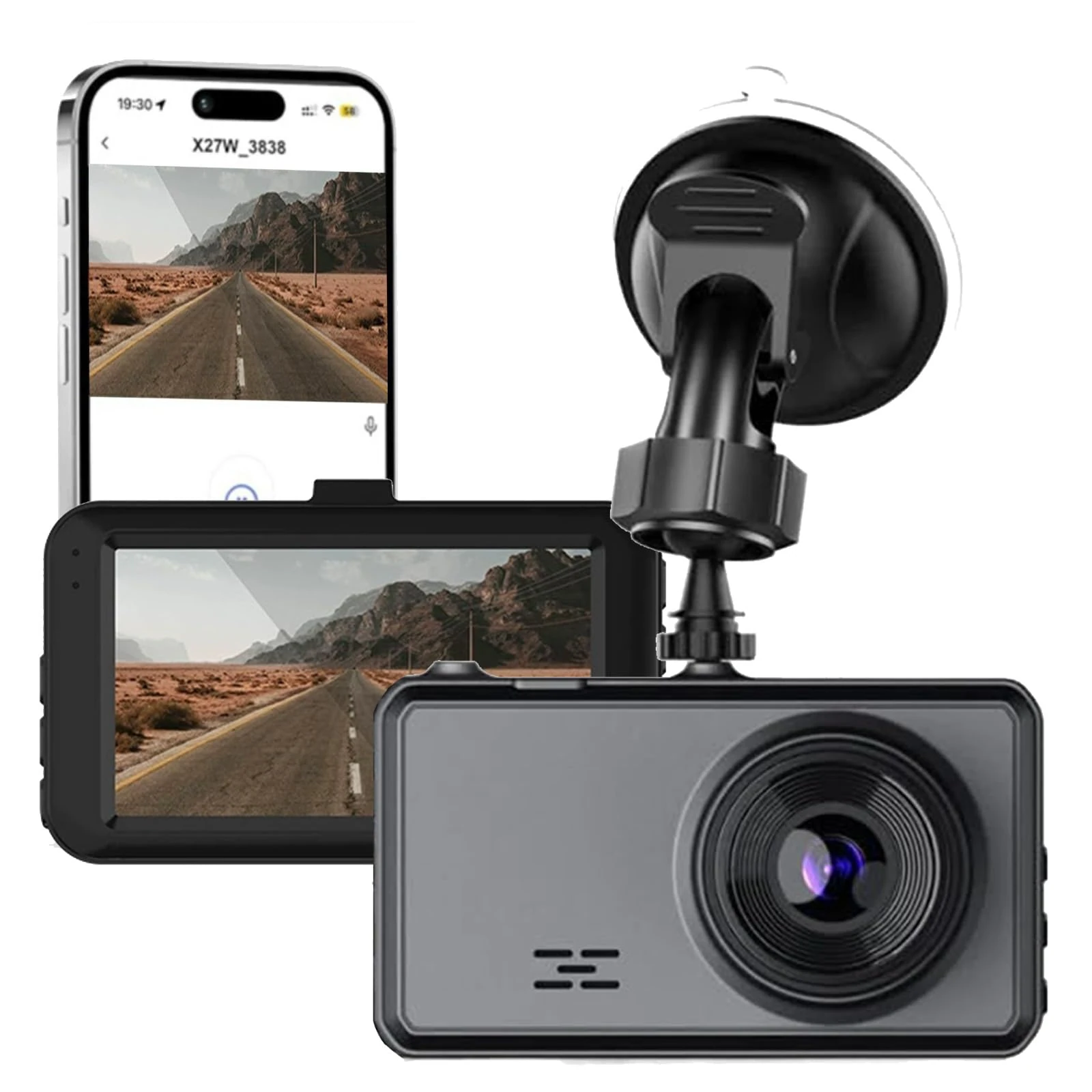 VegaDrive Dash Cam, Night Vision Goggles VegaDrive, 4K Full HD Smart Dash Cam (4K+WiFi+GPS+32GB)