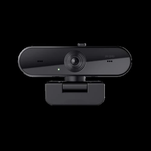 Webcam - QHD camera with 2560 x 1440 resolution, USB connection, built-in microphone and eco-friendly design Ideal for video conferencing.