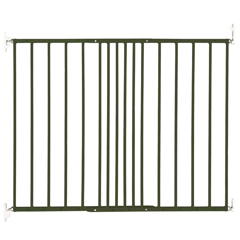 Safetots Extending Metal Stair Gate, Green, 62.5cm - 106.8cm, Screw Fit