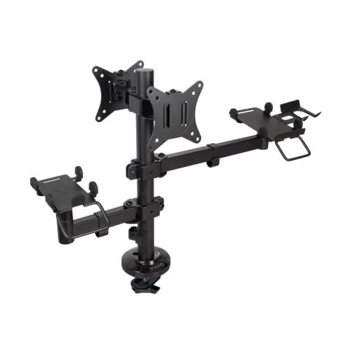 Table Stand - Black Stand for TPV, Printers or Displays, Designed for Stability and Easy Access, Ideal for Commercial Environments.