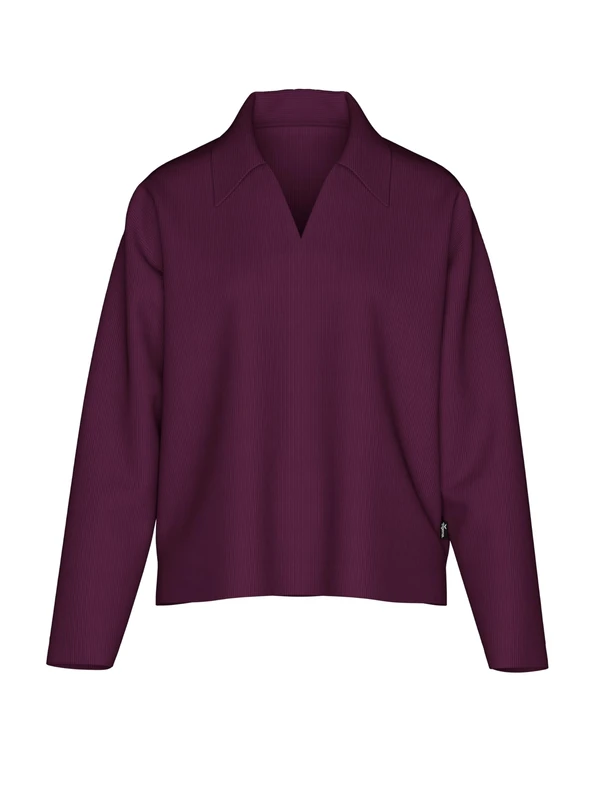 Trigema Women's 576653 Sweatshirt, Aubergine, L