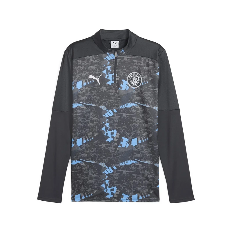 Puma Mens MCFC Prematch 1/4 Zip Top, Multicoloured, 3XL UK
