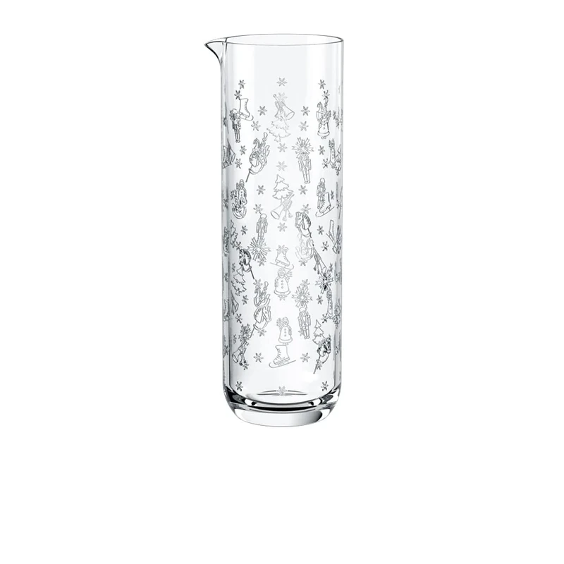 Villeroy & Boch - Toy's Delight Carafe 1 Litre Clear, Dishwasher-Safe, Christmas, Glass Carafe, jug for Water or Juice, Christmas Pattern, Crystal Glass