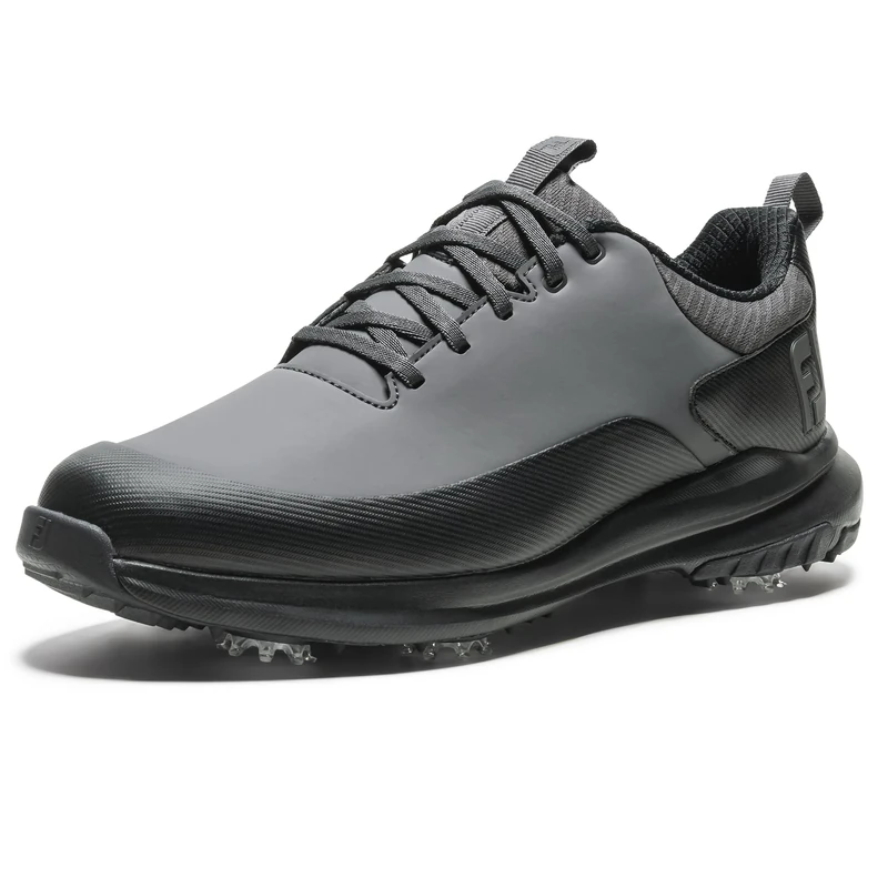 FootJoy Men's Tour Rival Golf Shoe, Charcoal/Grey/Black, 8 UK Medium