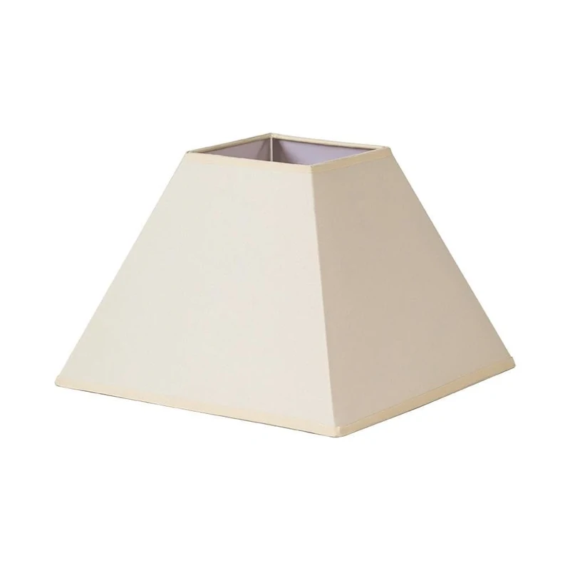 Lampshade - lampshade in poplin Fabric, Pyramid Shape, Measures 45x20x32 cm, Color Beige, Ideal for E27 Lamps.