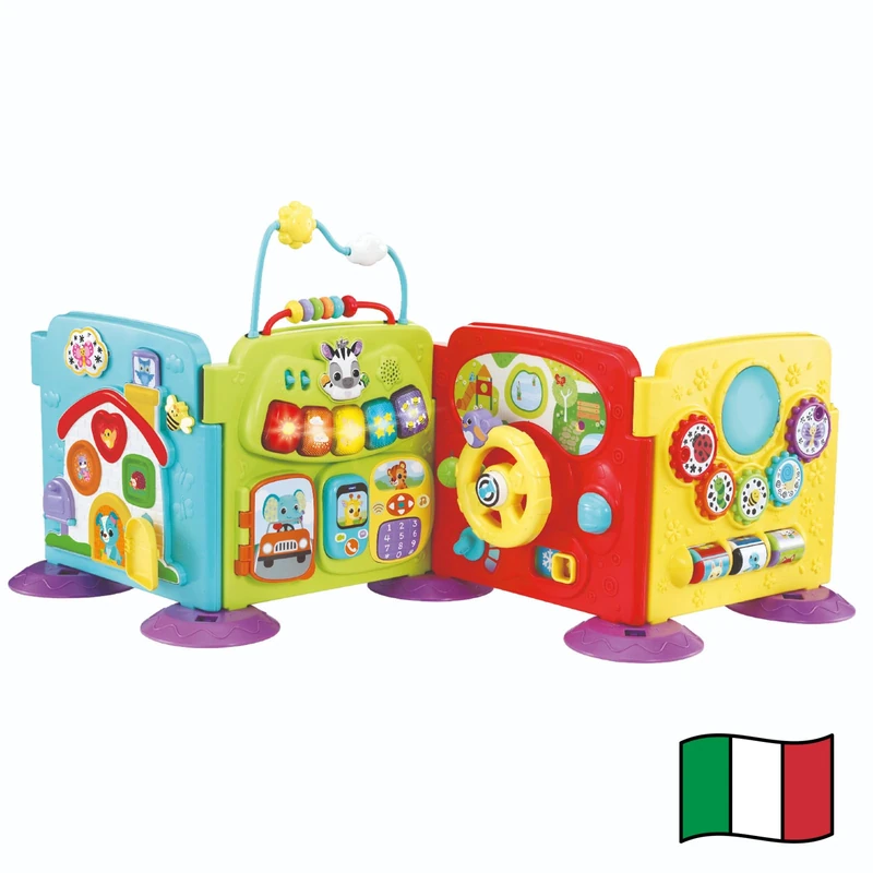 VTech Il Mio Primo Activity Centre, 3 in 1 Activity Centre with 2 Songs and 10 Melodies, Fine Motor Development, Automatic Shutdown, Italian Language, Batteries Included, 6-36 Months