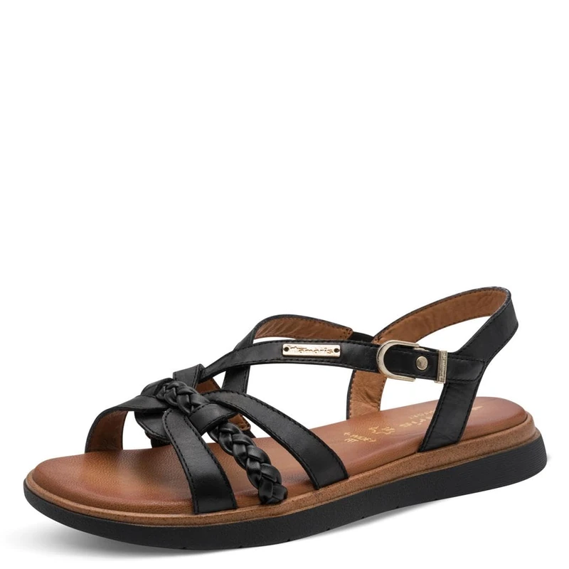 Tamaris Comfort Women's Flat Sandals, Black, 37 EU