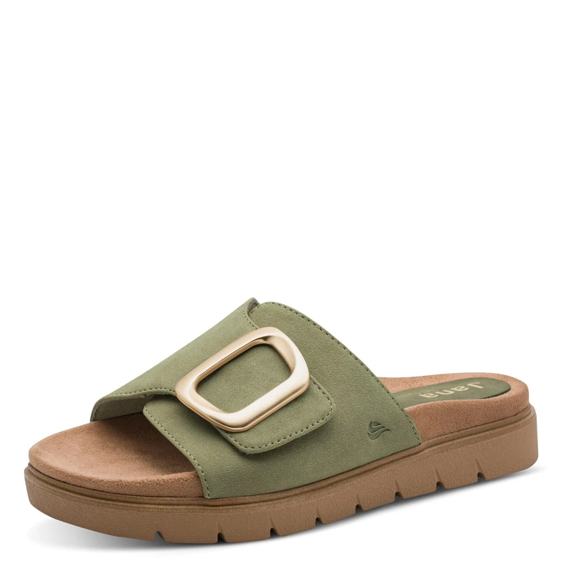 Jana Women's Wedge/Plat Mule Vegan Platform, Khaki, EU 41 - Image 1
