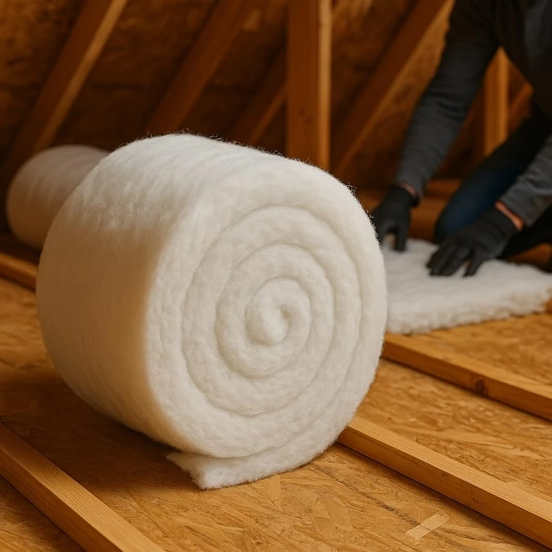 Green Loft 8m Roll 370x110mm - Non-Itch, Moisture Resistant DIY Loft Insulation