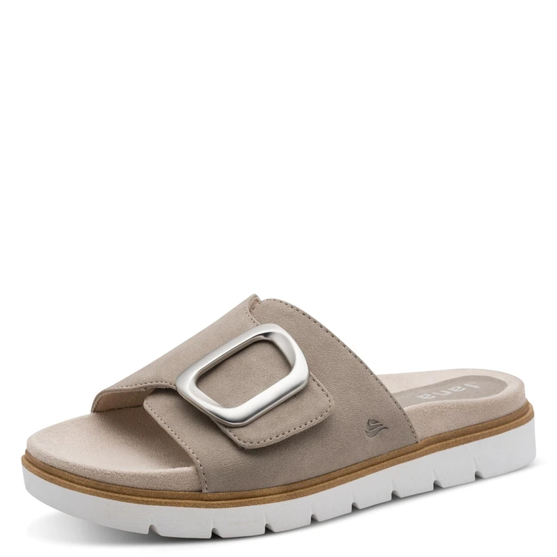 Jana Women's Wedge/Platform Mule Vegan Platform, Stone, 41 EU