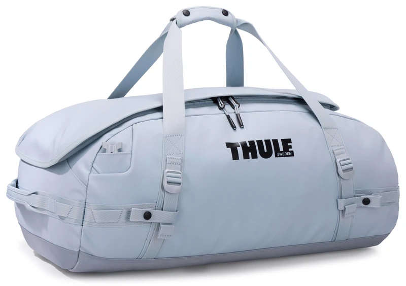 Thule Travel Bag Backpack Chasm Recycled Duffel 70L Soft Blue Light Blue
