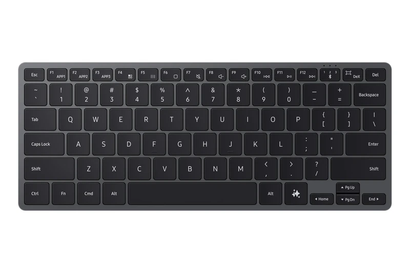 Samsung Smart Keyboard EJ-B7800 Wireless Bluetooth Slim Aluminium Design AI Key Dark Grey