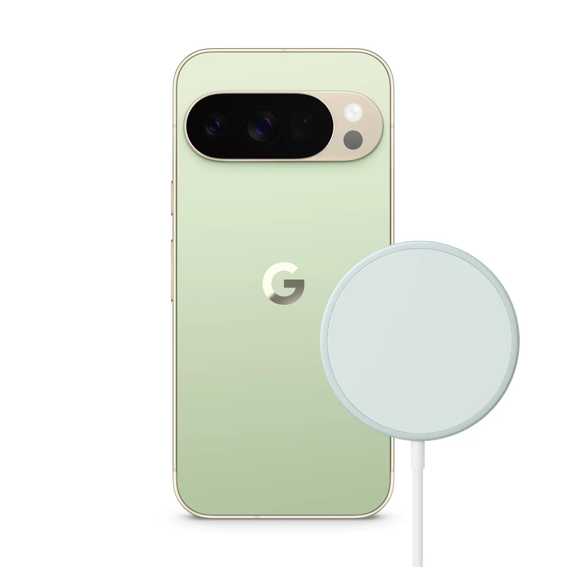 Google Pixel 10 Pro - Unlocked Android Smartphone with Gemini, Triple Rear Camera System, 24+ Hour Battery and 6.3" Super Actua Display - Jade, 256GB + Pixelsnap Charger