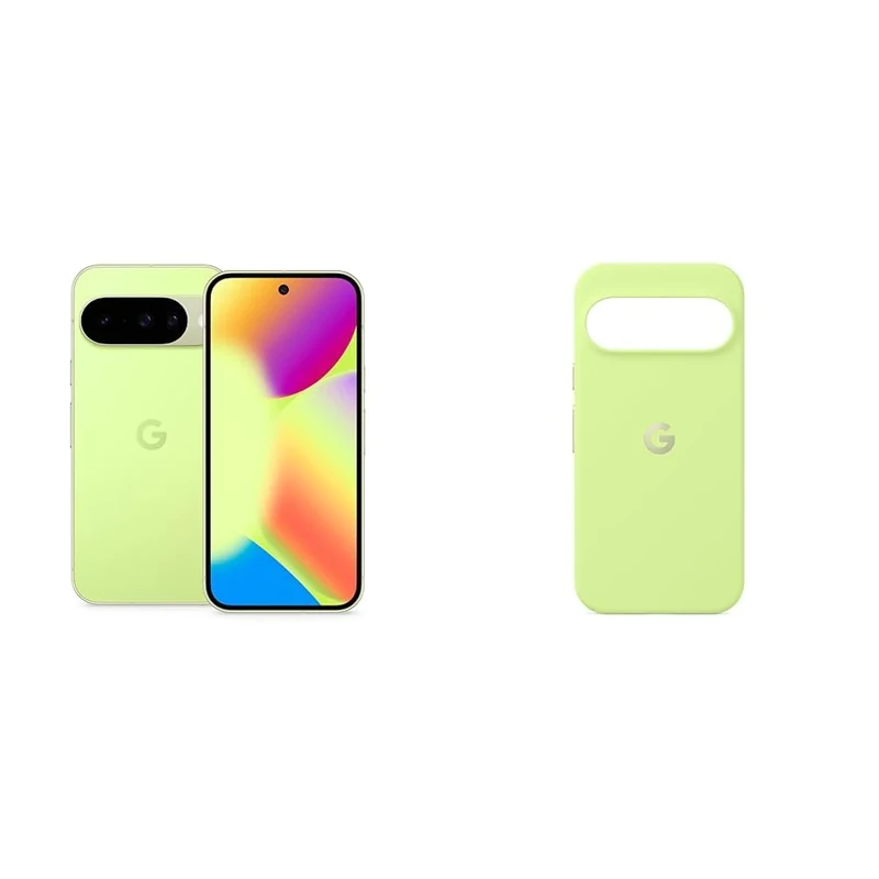 Google Pixel 10 - Unlocked Android Smartphone with Gemini, Advanced Triple Rear Camera, 24+ Hour Battery and 6.3" Actua Display - Lemongrass, 128GB+Case