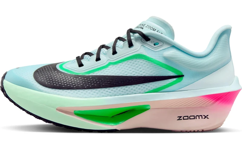 Nike Women's Zoom Fly 6 Road Running Shoes, Glacier Ice/Black/Hyper Pink/G, 4.5