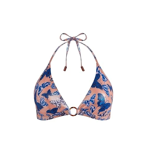 Vilebrequin, Halter Bikini Top Disco Butterfly, XL, Blush