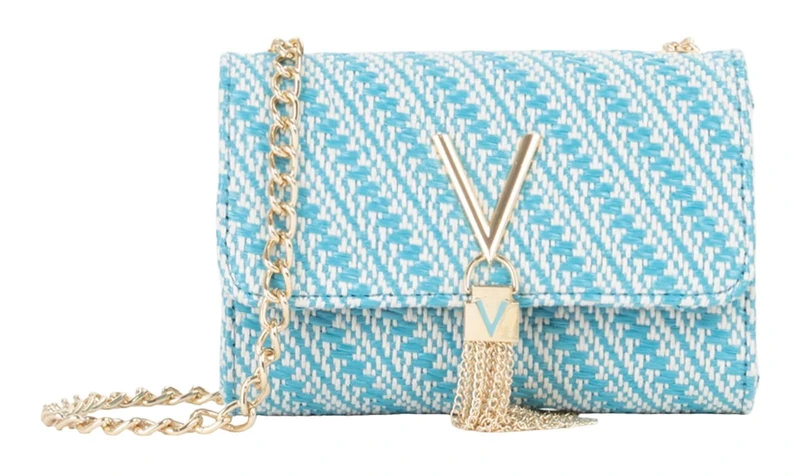 Valentino cross body bag Divina Summer Flap Bag Turch/Multi light blue