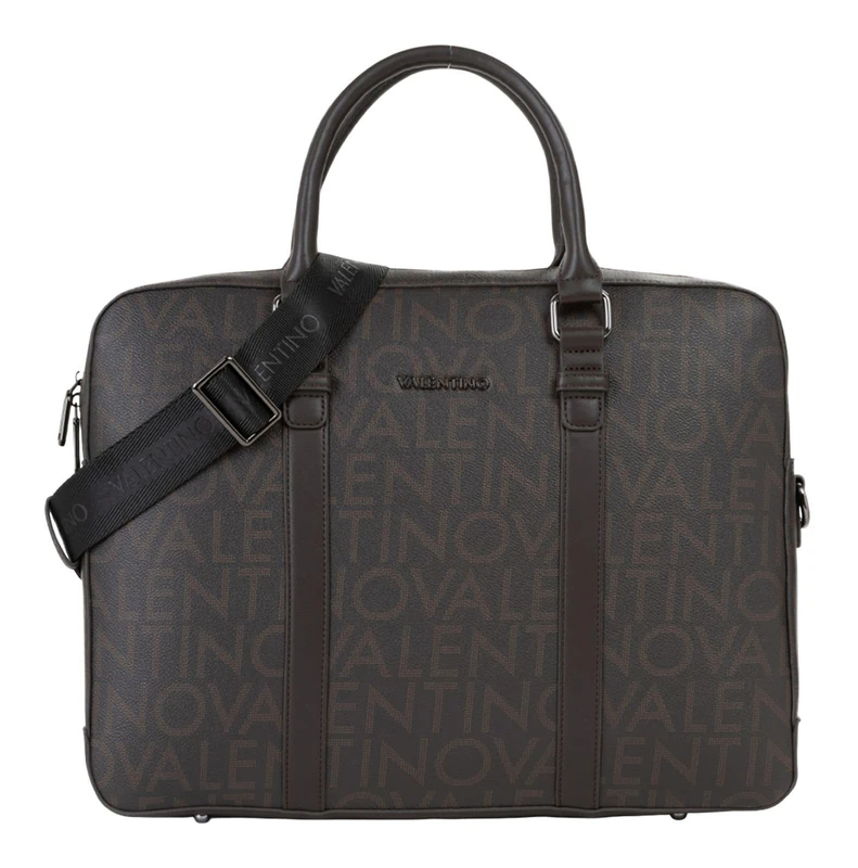 Valentino business bag laptop bag with laptop compartment King Professional Moro/Naturale dark brown - Image 1