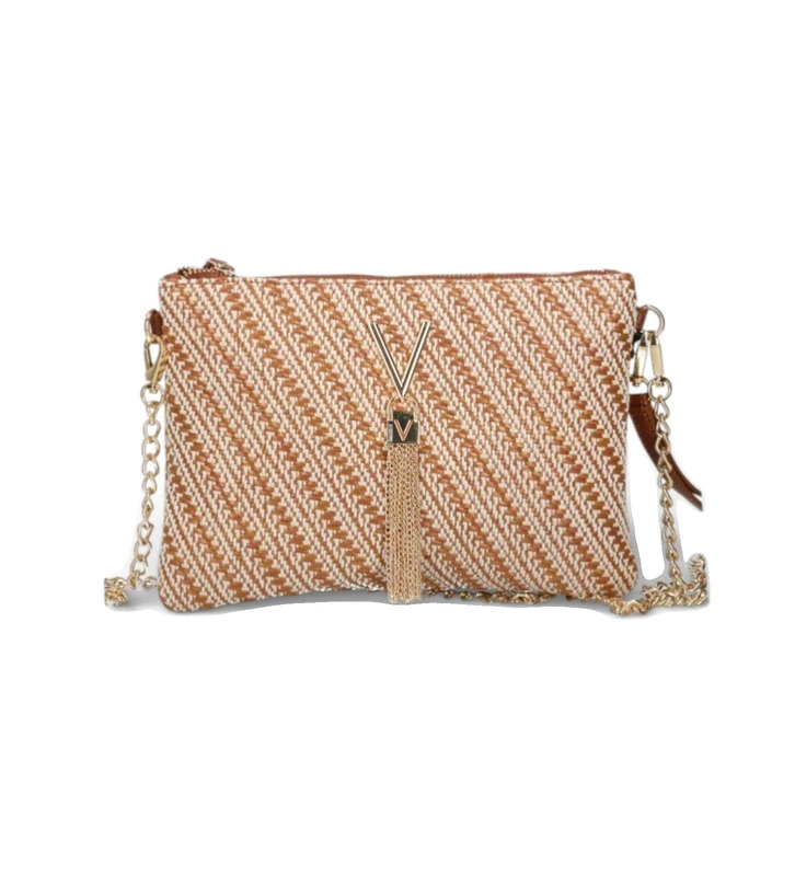 Valentino cross body bag clutch Divina Summer Crossover Bag Cuoio/Multicolor light brown