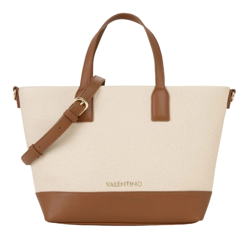 Valentino shopper bag Atena Shopping Bag Naturale/Cuoio beige