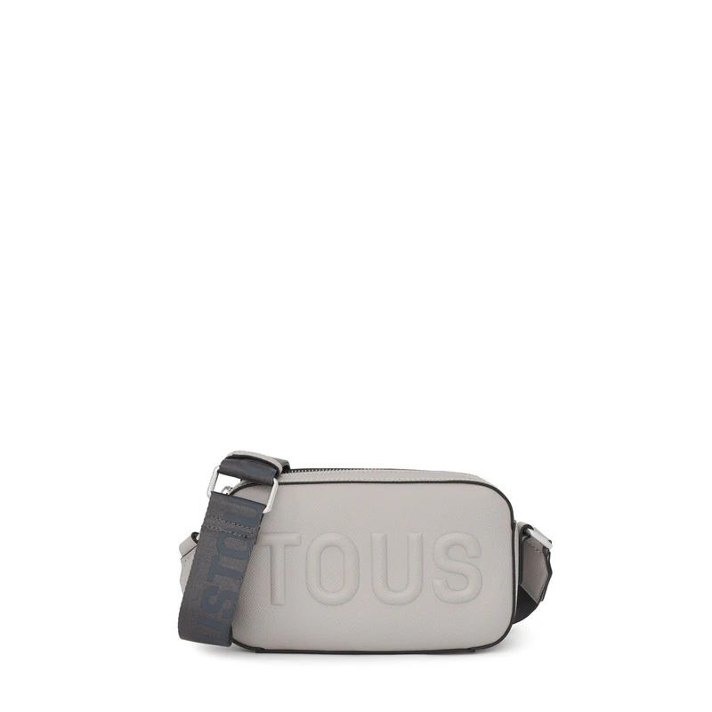 TOUS Shoulder Bag-Reporter T LA Rue New Gray, Handbag Ladies