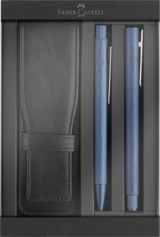 Faber-Castell Neo Slim Dark Blue Gift Set - 3 Piece Writing Set
