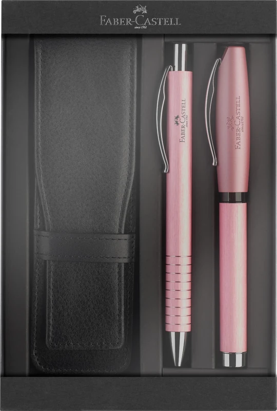Faber-Castell Essentio Pink Aluminium Pen Gift Set
