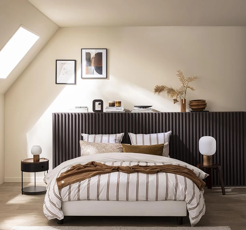 Printed Cotton Percale Duvet Cover, Sketch, 260 x 240 cm, ESSIX - Image 1