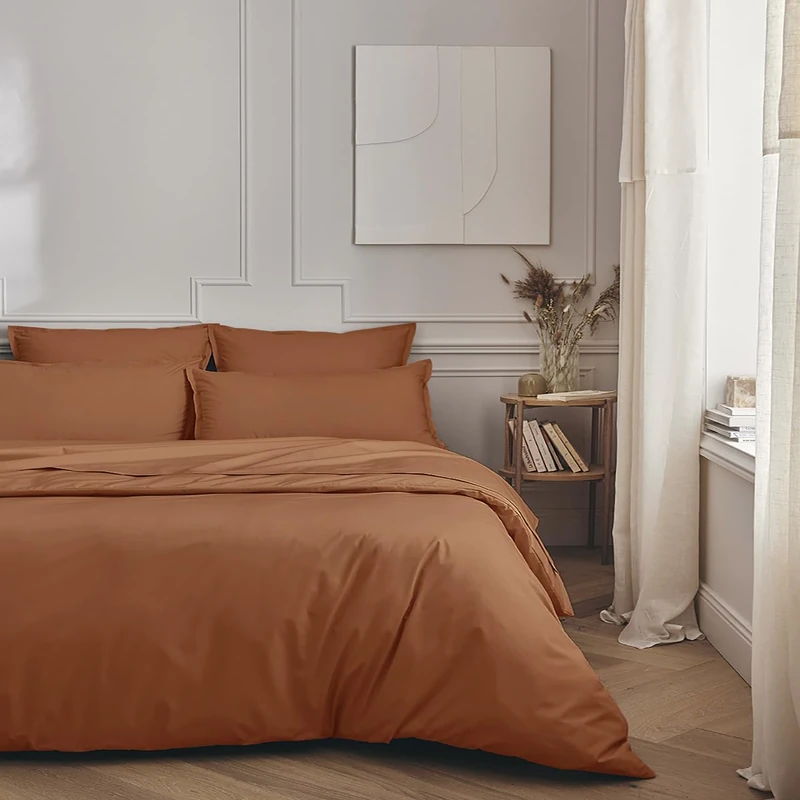 Plain Cotton Percale Duvet Cover, Premiere, 200 x 200 cm, ESSIX - Image 1