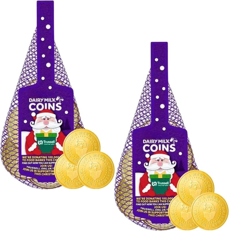 Christmas Chocolate Bundle With Dairy Milk Coins 70g (2 Pack)