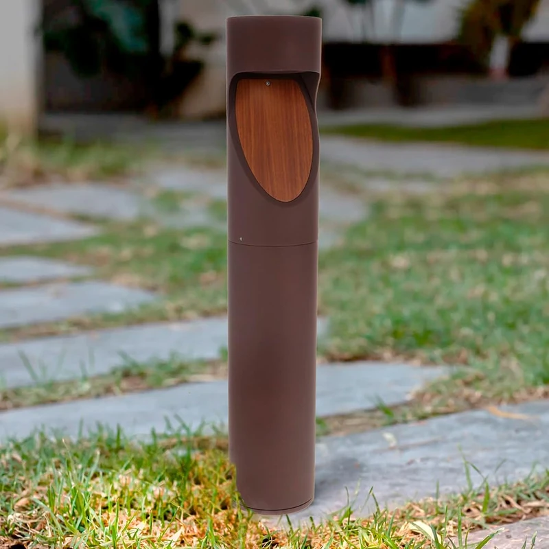 M Ledme - Milu Rust Brown Led Beacon, Cct Light, Waterproof IP65, for Garden, Patio, Terrace and Entrance
