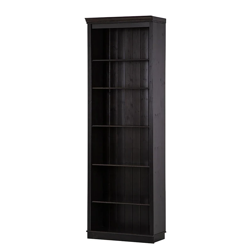 Dorel Home Anita Bookcase - 6 Open Shelves, Havana Lacquer