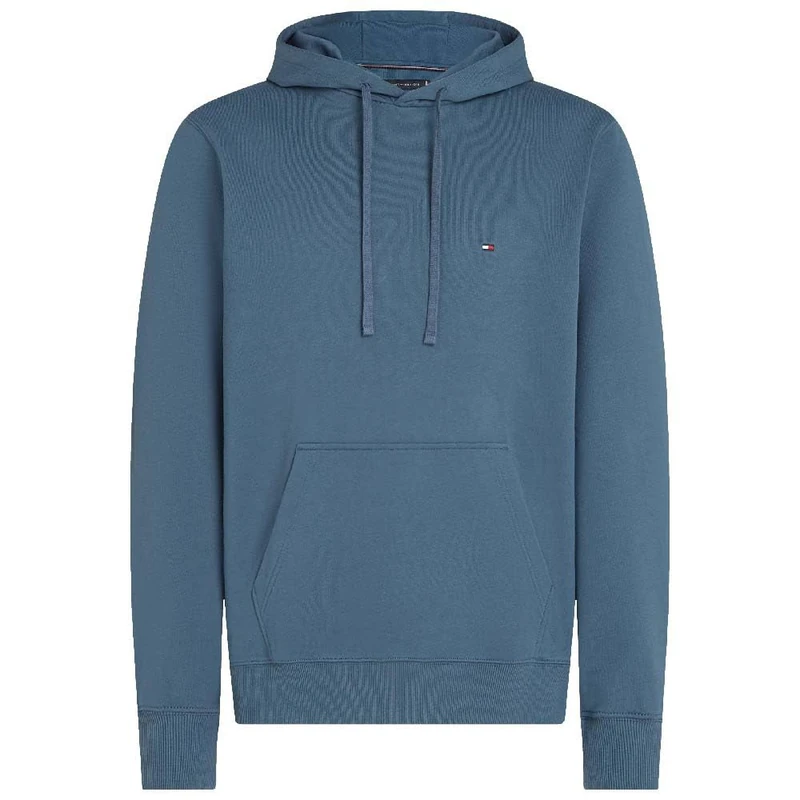 Tommy Hilfiger Men's Essential Terry Hoody Mw0Mw37235 Pullover Hoodie, BLUE (Aegean Sea), XS