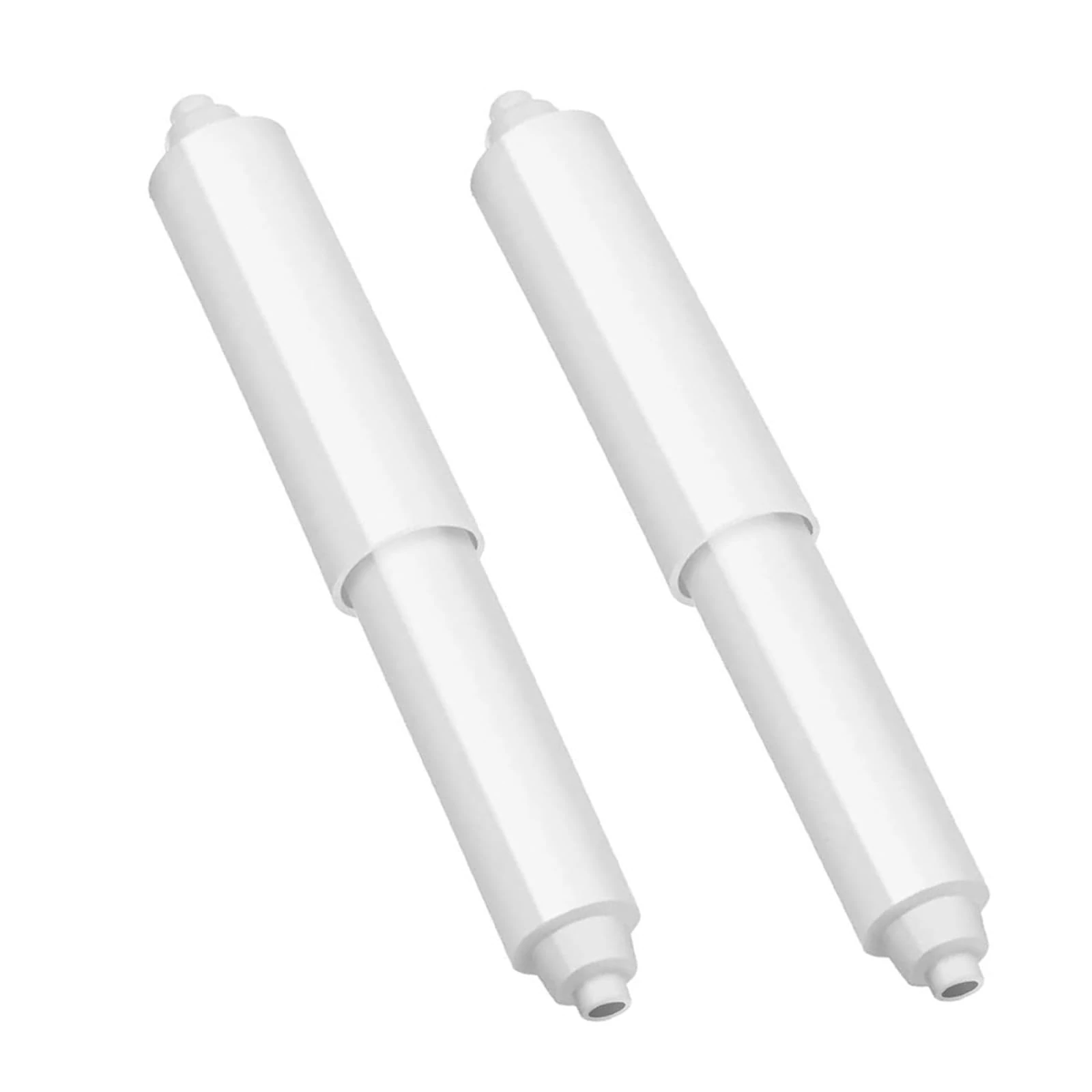 2 Pcs Plastic Toilet Tissue Roll Holder,Toilet Paper Holder Rollers, Toilet Roll Holder Insert,Plastic Toilet Tissue Roll Holder Insert Spring Loaded Bathroom Replacement Roller - Easy installation