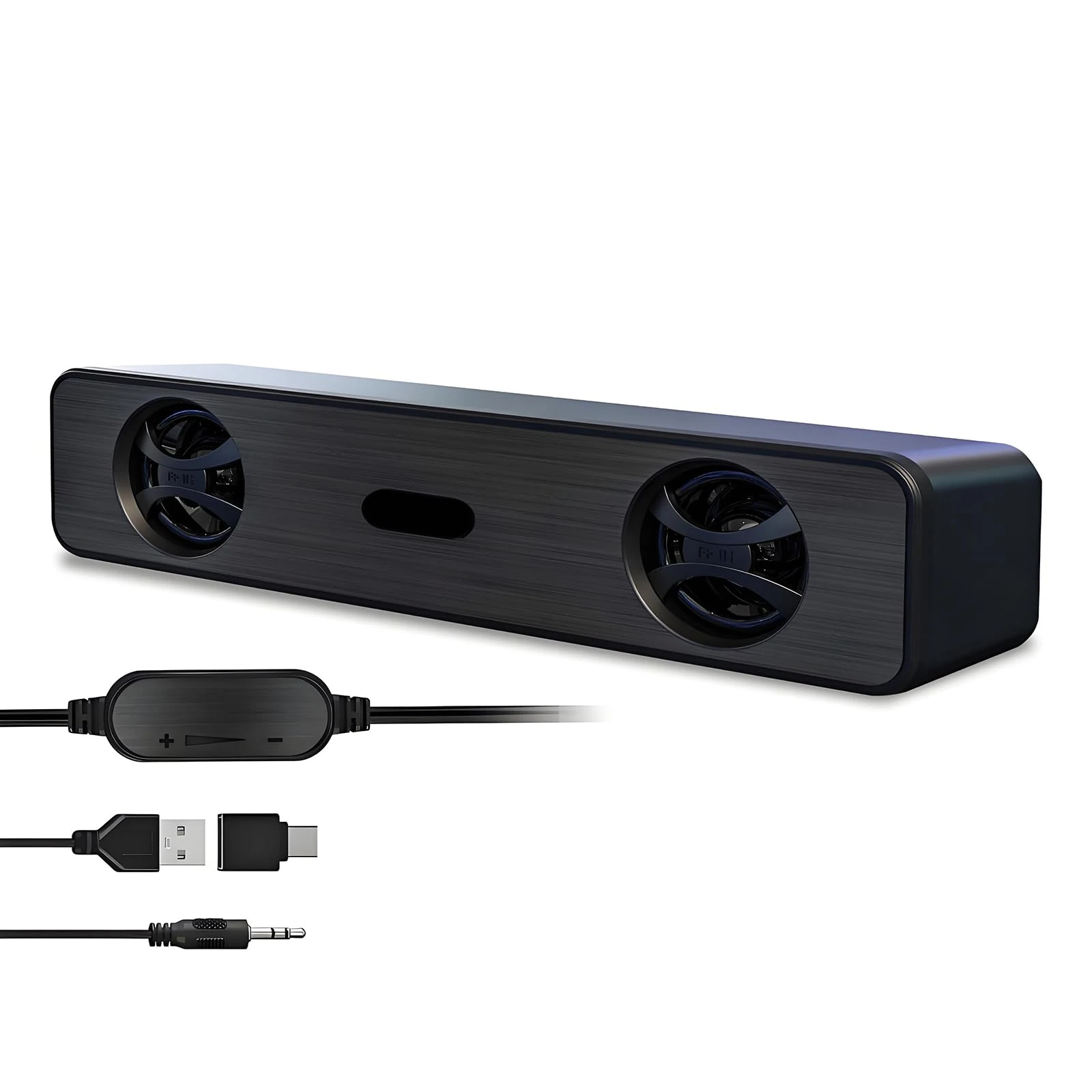WMQ 2.0 PC Speaker，Wired & USB Computer Speakers for Desktop PC & Laptop, Gaming Monitor with Sound Bar