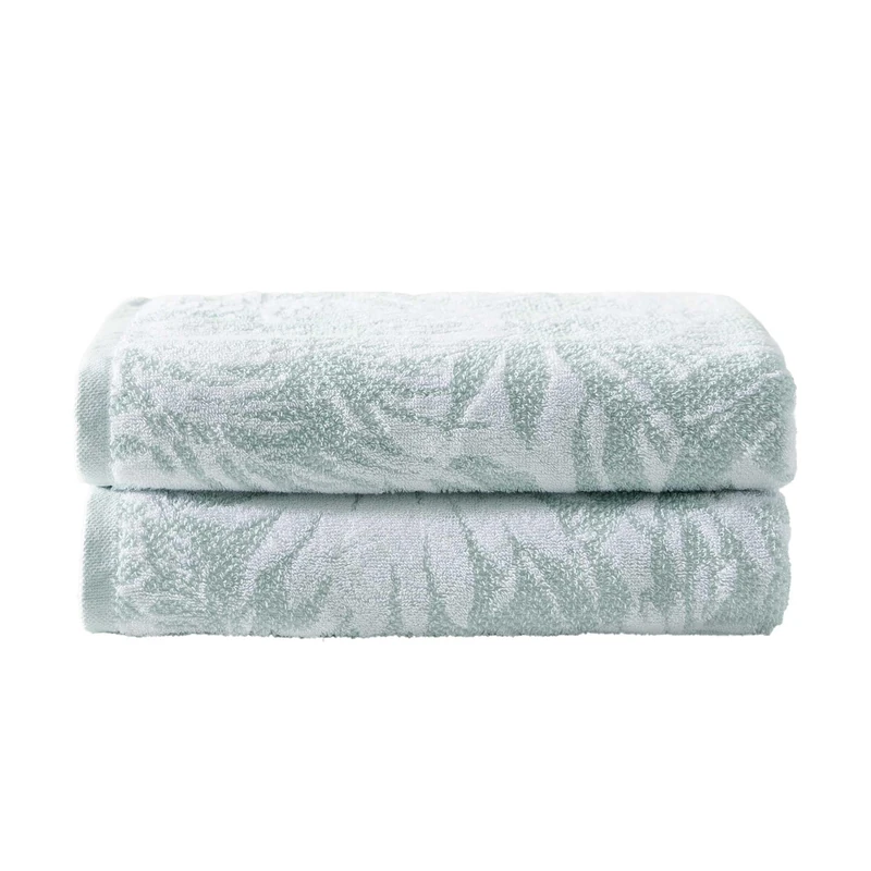 Tommy Bahama - Bath Towels, Soft & Absorbent 100% Yarn-Dyed Cotton Terry, Coastal 2 Piece Bath Towels (Lago Palm Green)