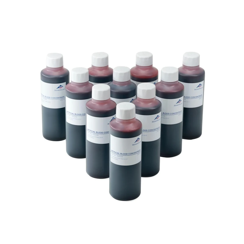3B Scientific Artificial Blood Concentrate Set, 10 × 250 ml Bottles