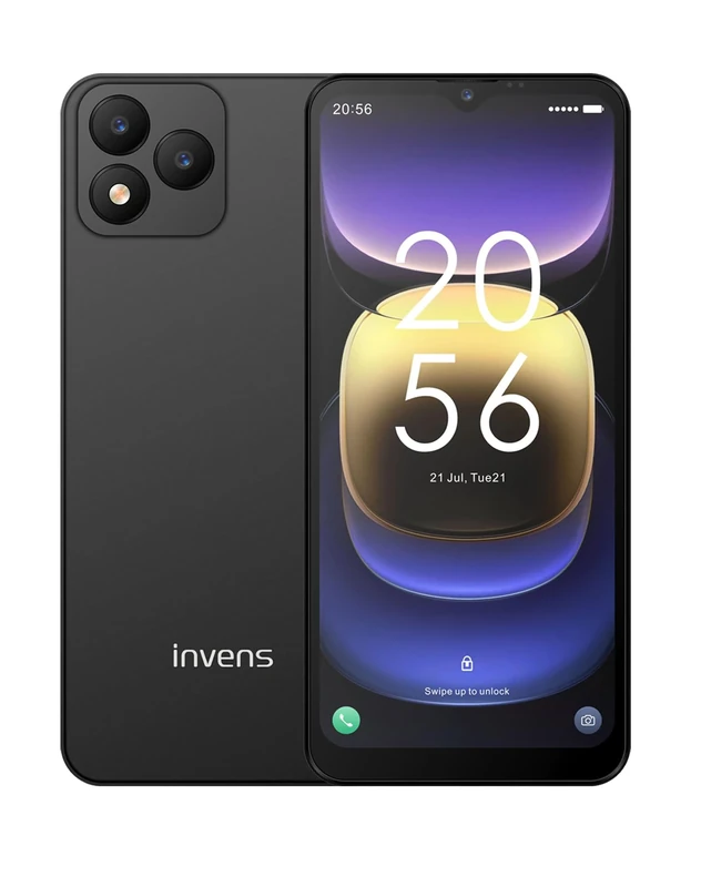invens NOTE TK01 Unlocked Smartphone, 4GB+32GB/256GB Octa Core, Android 12 Mobile Phone, 6.52" HD+ Display, 4250mAh Battery, 16MP Camera, 4G Dual SIM Free Unlocked Phone, Face ID, GPS - Black