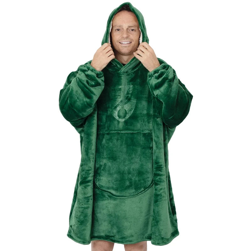 Norwich FC Officially Licensed Oversized Sherpa Fleece Hoodie – Ultra-Soft, Cozy Wearable for Adult Fans of The Canaries