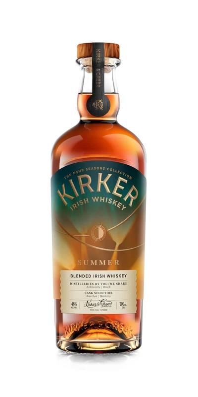 Kirker & Greer | Seasons Summer Whiskey | Irish Whiskey with Notes of Stewed Fruit and Sweet Clove Rock | Blended in Ulster, Ireland | 46% ABV | 700ML