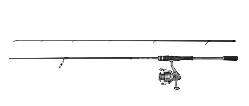 Mitchell MX PRO Spinning Combo | Predator & Freshwater Fishing Rod and Reel Set | Fast Action 24T Carbon Rod | 4+1 Bearing Spinning Reel | Lure & Game Fishing Gear | Medium, 2.44m, 3000