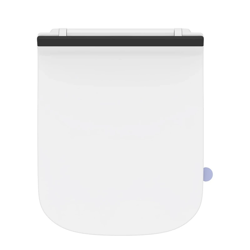 SREWOHS PRO Toilet Lid with Soft-Close Mechanism Square Shape Duroplast Toilet Seat Easy Assembly and Cleaning Toilet Lid with Quick Release Function Toilet Seat White