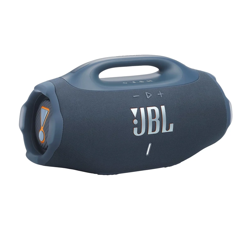JBL Boombox 4, Portable Bluetooth Speaker, JBL Pro Sound with AI Sound Boost, IP68 Waterproof/Dustproof, Up to 34H Playtime, Auracast Multi-Speaker Connection, Two Bass Boost Settings, Blue