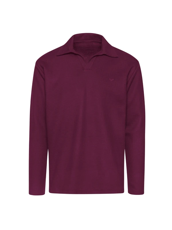 Trigema Men's 619651 Polo Shirt, Aubergine, XL