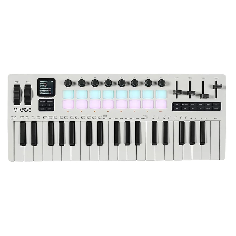 M-Vave SMK-37 Pro - Bluetooth midi-keyboard w/built-in FM Synth