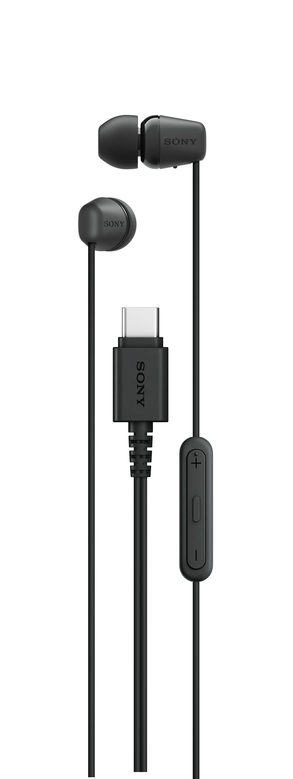 Sony IER-EX15C USB-C Plug, Wired in-Ear Headphones for iPhone and Android Phones, with Built-in Multi-Function Button, Volume and Mic Control, Supports USB Audio Class 1.0 Devices, Black