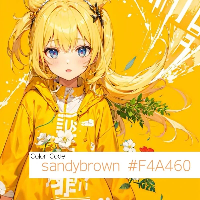 Color Code: sandybrown #F4A460 - Image 1