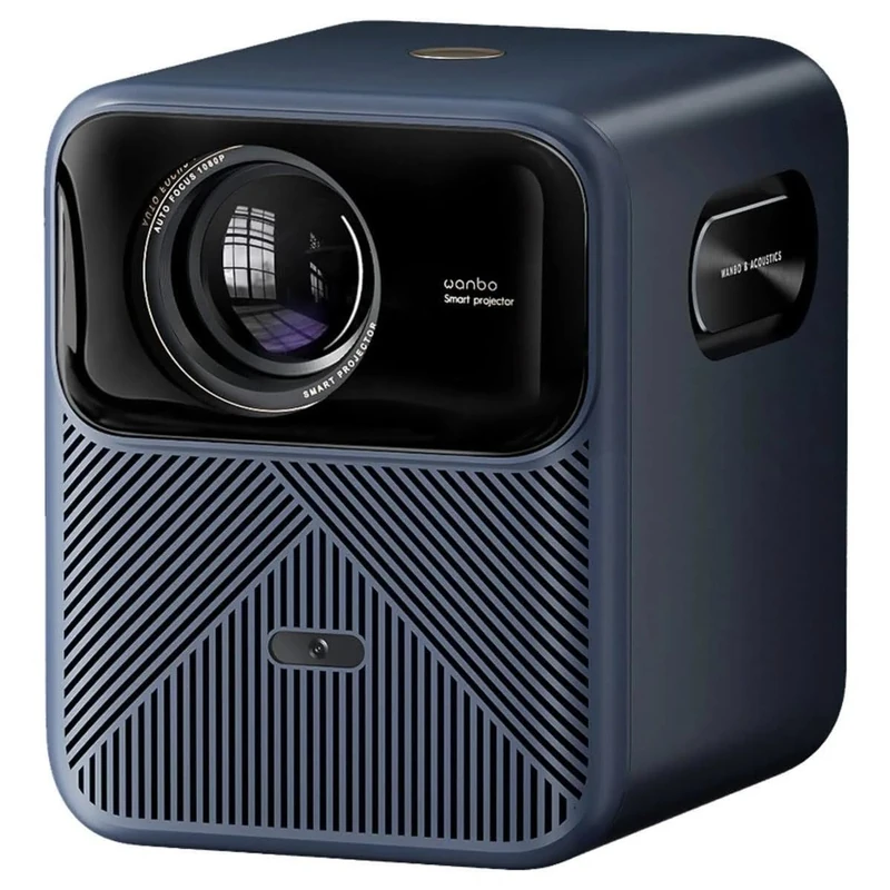 Wanbo Mozart 1 Pro Home Theater Projector for Bedroom, Outdoor & Indoor Home Cinema Speakers - Smart WiFi Projector with Auto Focus, Keystone, Google TV & Netflix - Wireless Streaming & Bluetooth