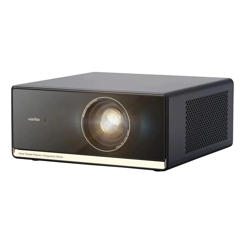 Wanbo X5 Pro New Home Theater Projector for Bedroom, Outdoor & Indoor Home Cinema Speakers - Smart WiFi Projector with Auto Focus, Keystone, Google TV & Netflix - Wireless Streaming & Bluetooth Audio